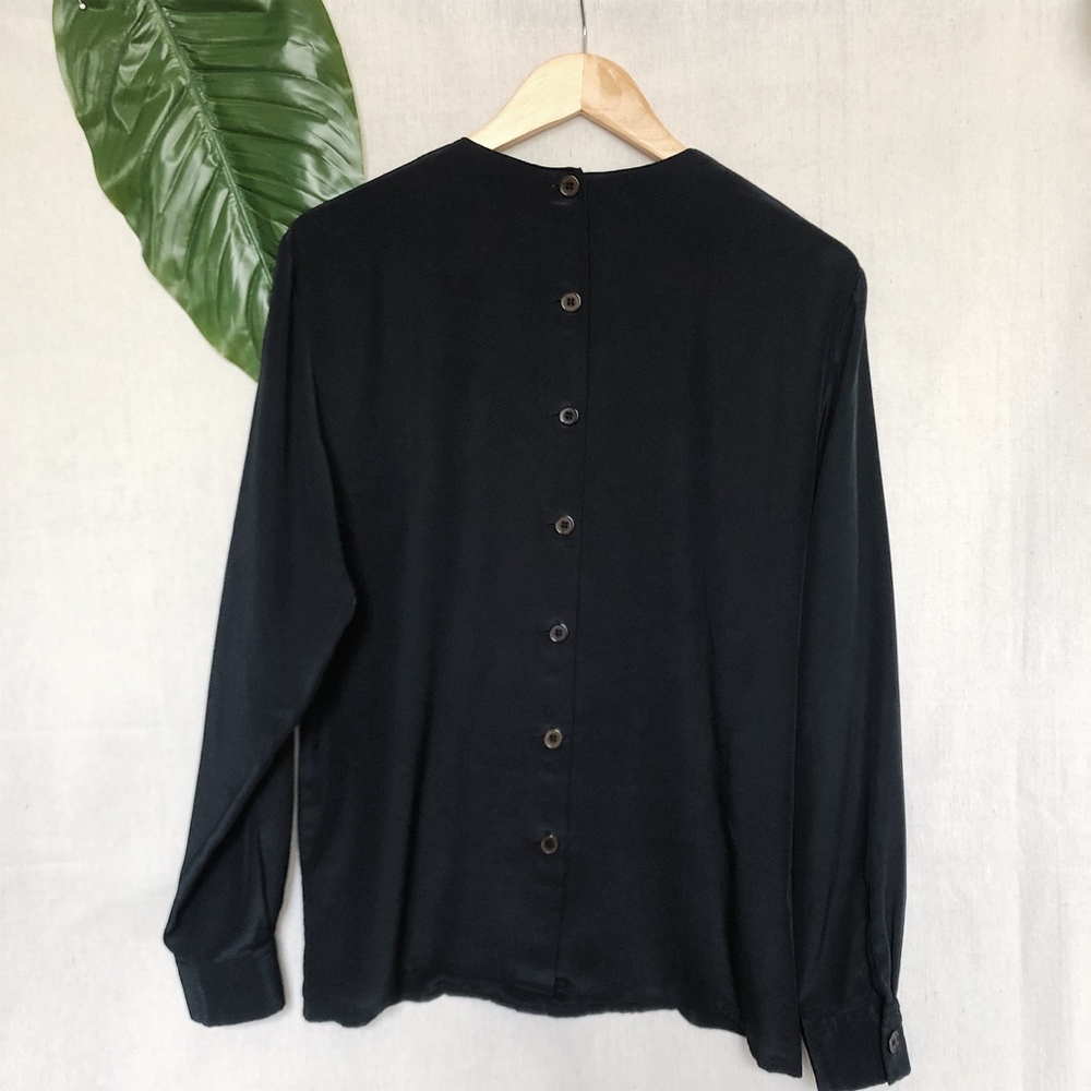 Vintage Christian Dior Chemise Blouse Button Back